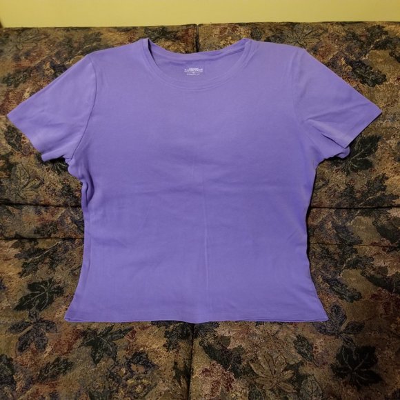 Mauve, short sleeve t-shirt, round neck, cotton, Northern Reflections, XL - Picture 1 of 6